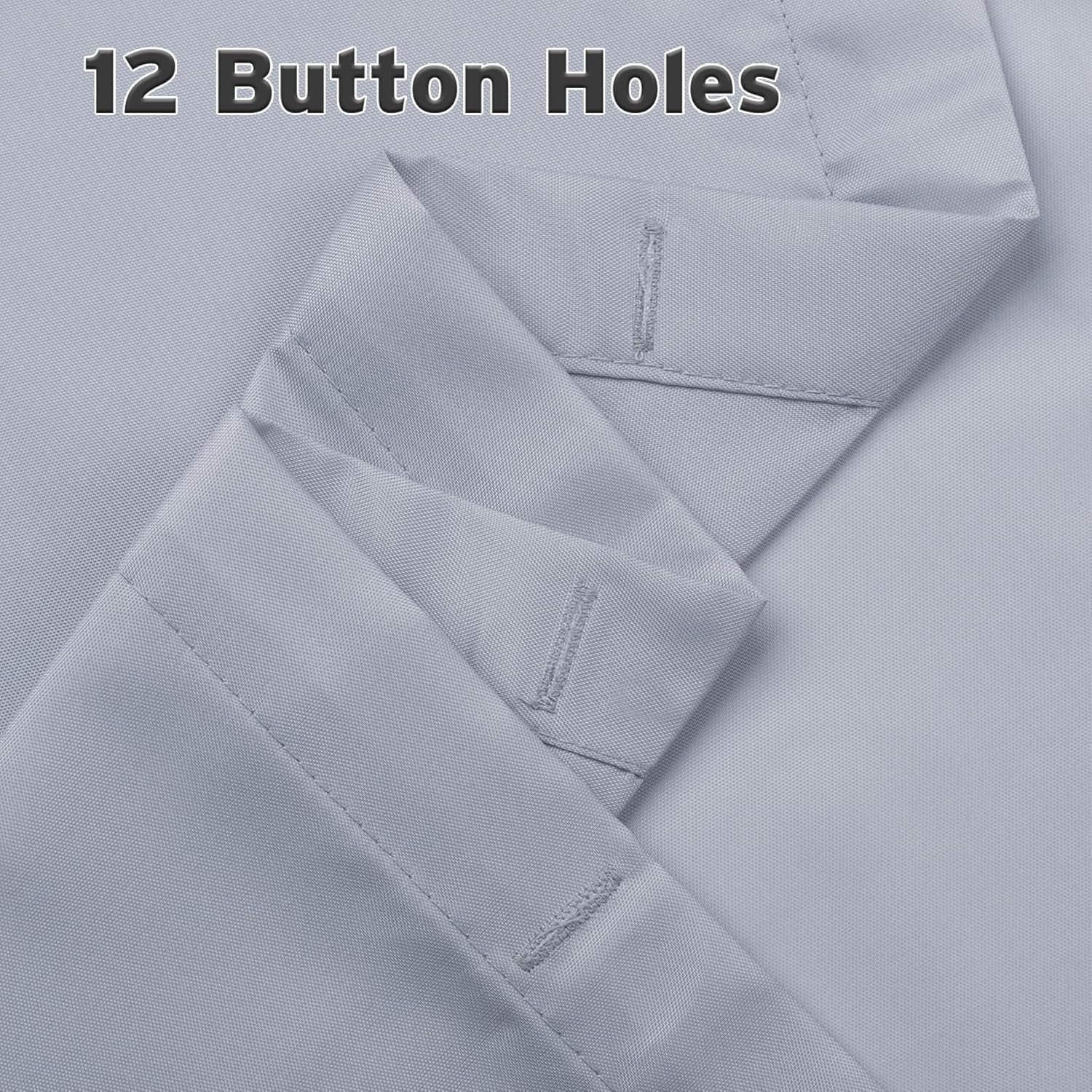 Fabric Shower Curtain Liner, Gray Shower Curtain Liner with 2 Magnets, 70 X 72 Inches, Cloth Shower Liner Waterproof Polyester, 85GSM, Easy Installation, Machine Washable, Blue Gray