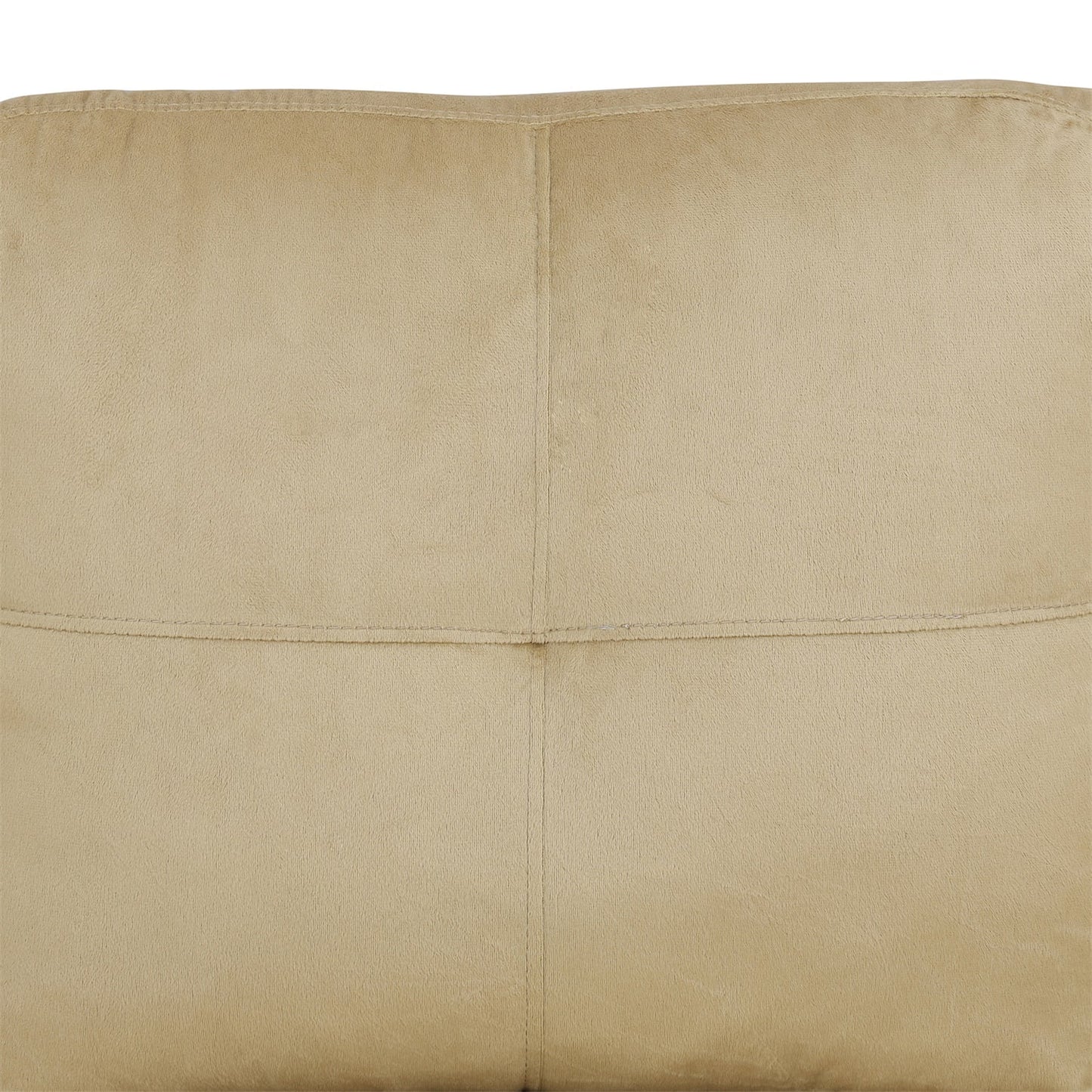 Flannel 4-Seat Couch Sofa Set, L Shaped Couch Living Room Sofa Set, Sectional Sofa for Home, Apartment, Dorm, Beige(Without Ottoman)