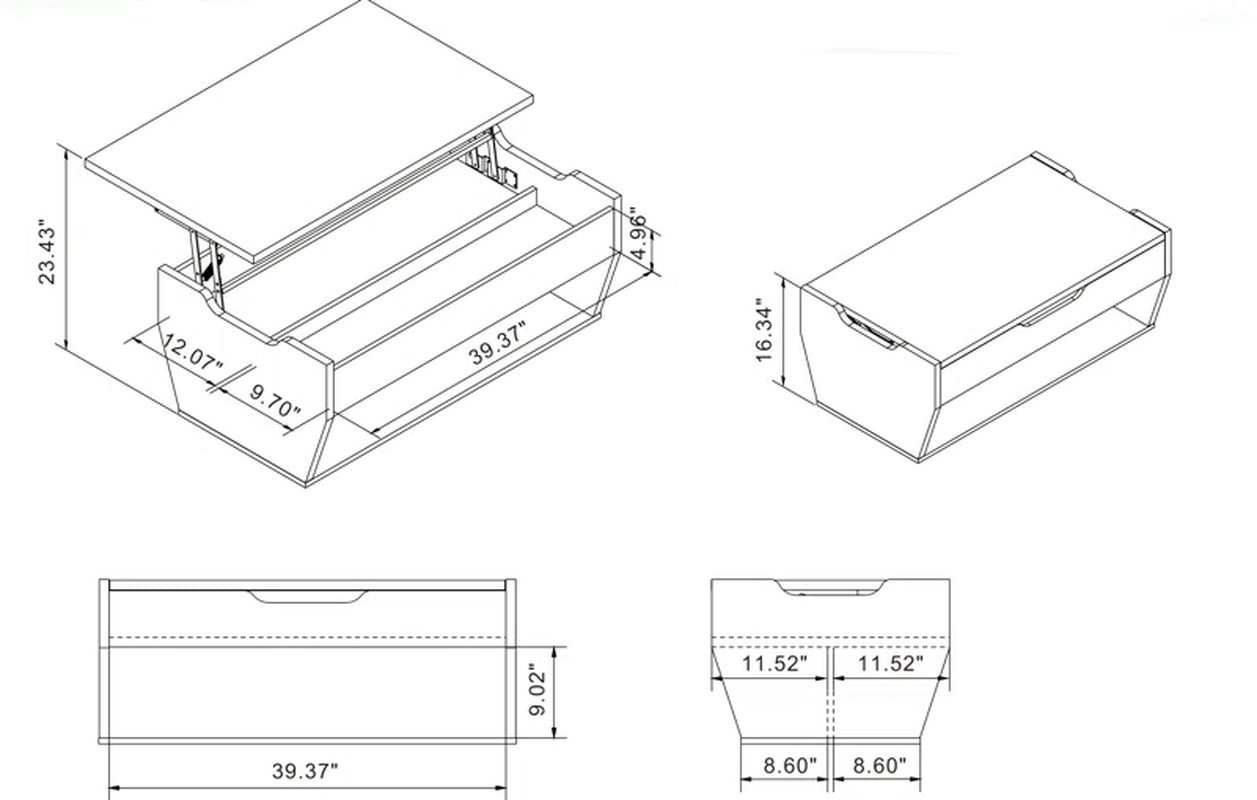 Lateafa Single Coffee Table