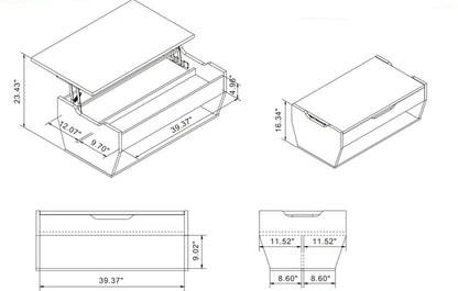 Lateafa Single Coffee Table