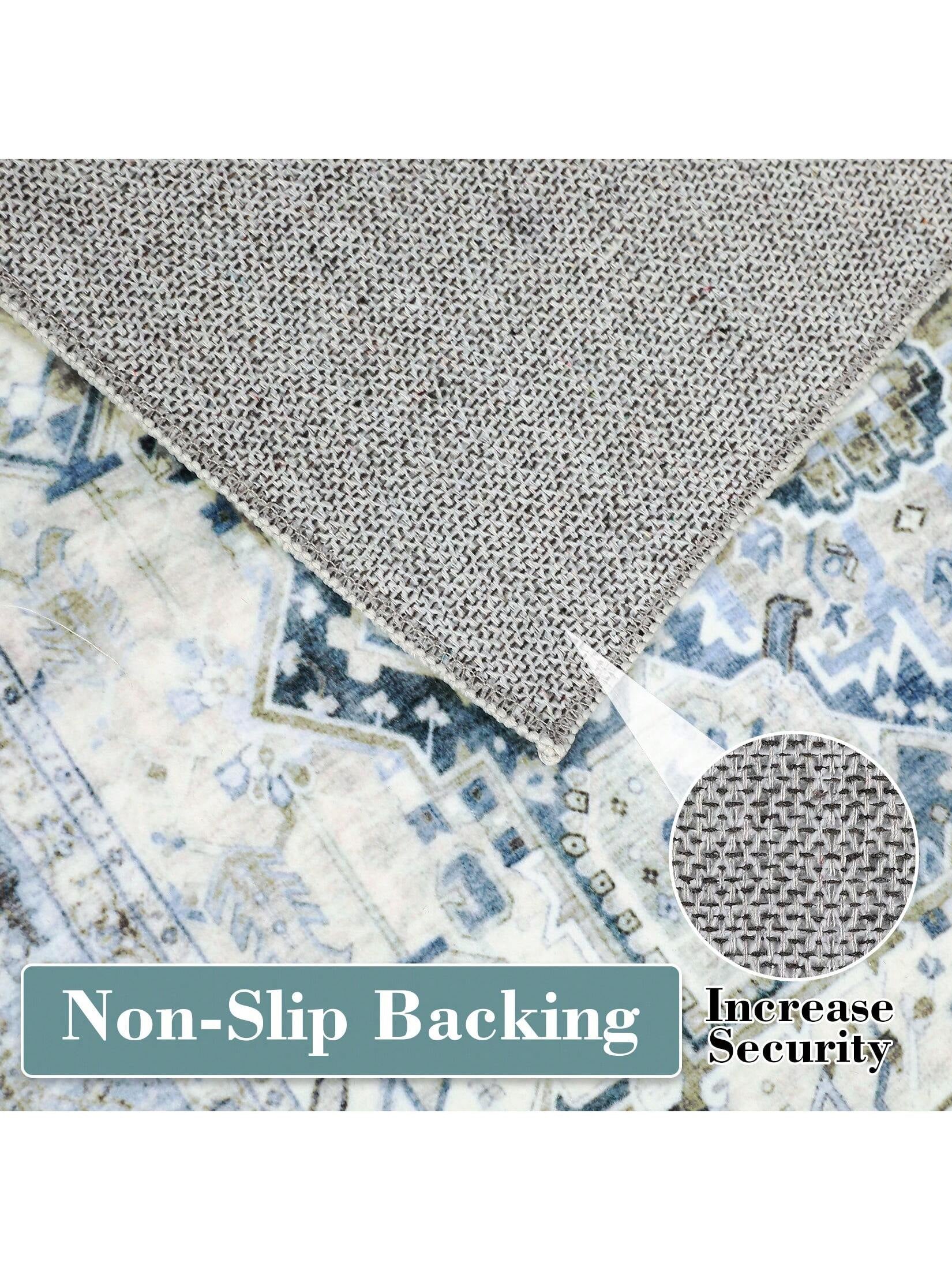 Washable Area Rugs Individually Printed Rugs Ultra Thin Soft Rugs Foldable Indoor Rugs Distressed Printed Rugs Suitable for Living Room Office Bedroom