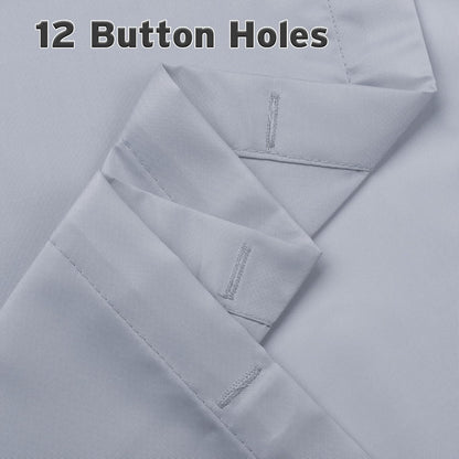 Fabric Shower Curtain Liner, Gray Shower Curtain Liner with 2 Magnets, 70 X 72 Inches, Cloth Shower Liner Waterproof Polyester, 85GSM, Easy Installation, Machine Washable, Blue Gray