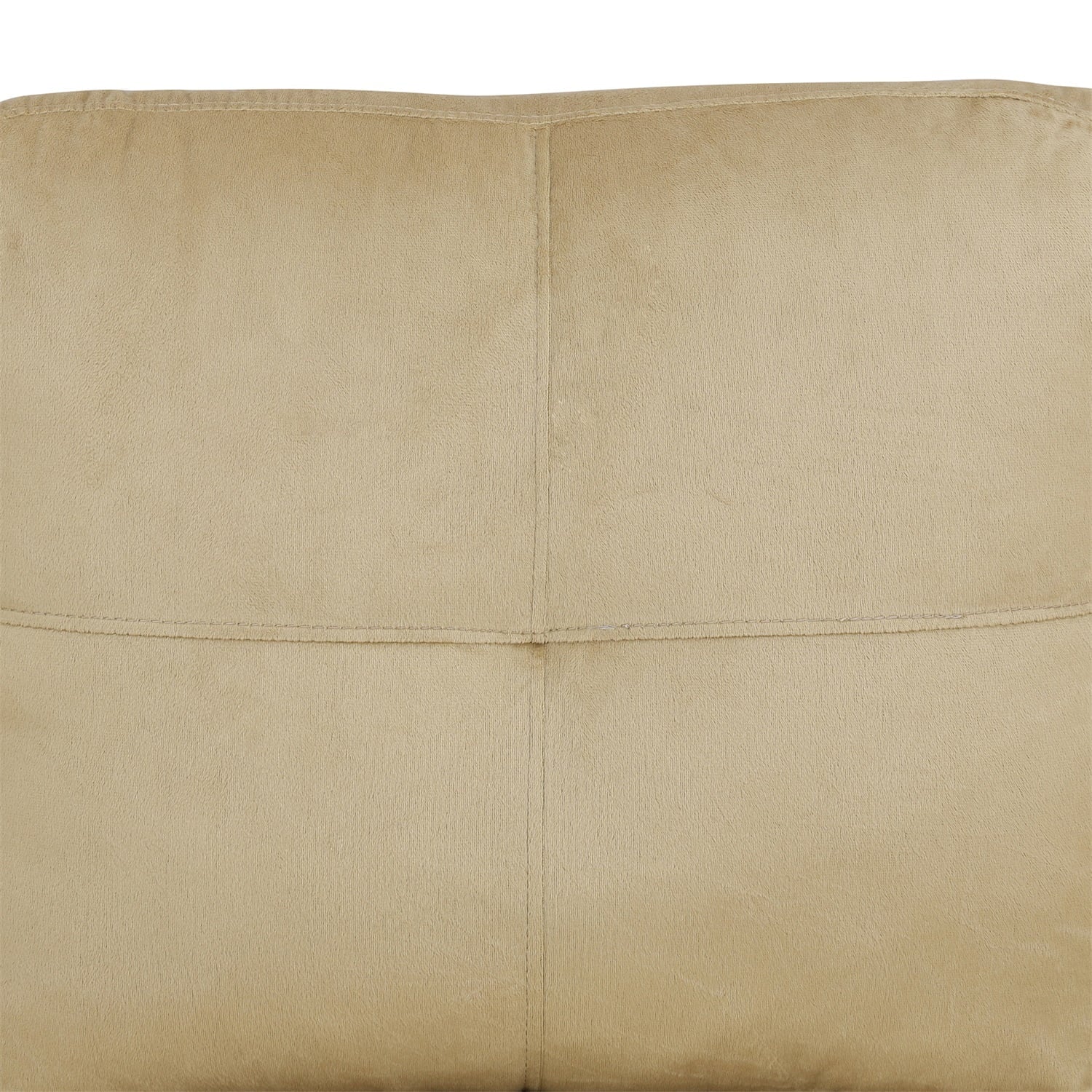 Flannel 4-Seat Couch Sofa Set, L Shaped Couch Living Room Sofa Set, Sectional Sofa for Home, Apartment, Dorm, Beige(Without Ottoman)